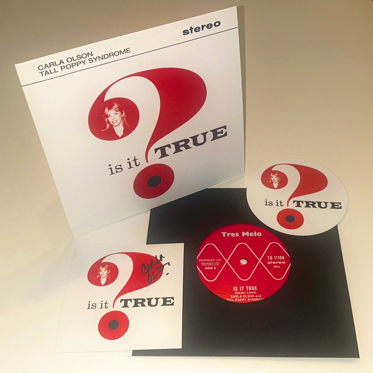 Carla Olson and Tall Poppy Syndrome - Is It True (7" Vinyl Single)