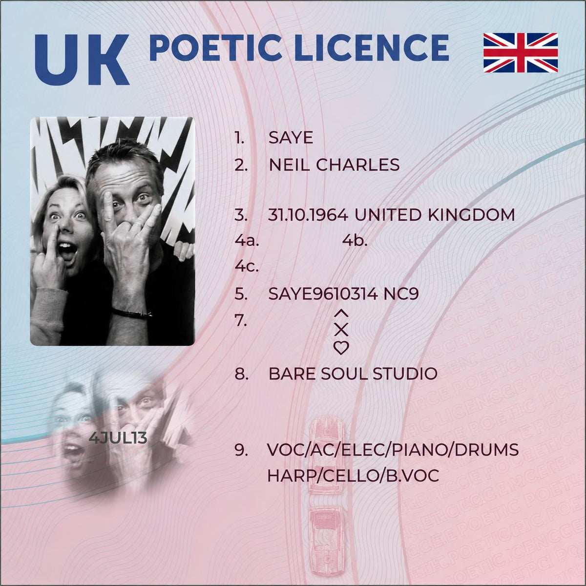 Neil C Saye - Poetic Licence (CD)