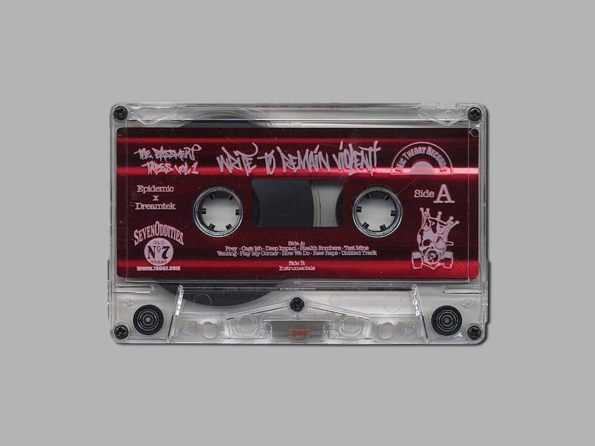 Epidemic X Dreamtek - The Bassment Tapes Vol. 1: Write to Remain Violent (Cassette)