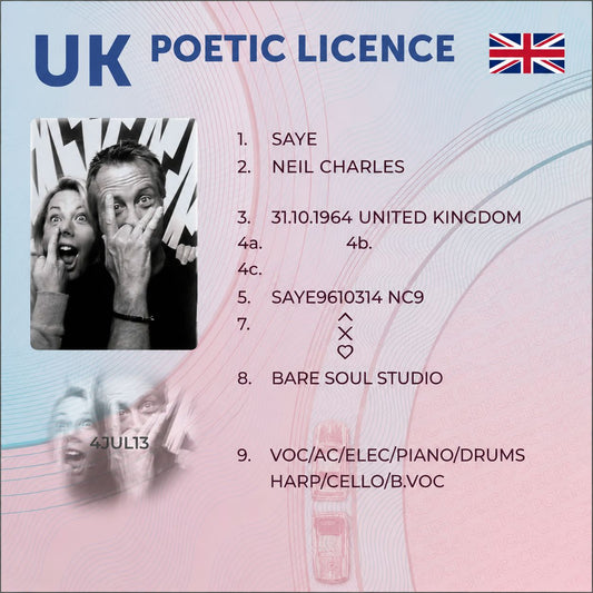 Neil C Saye - Poetic Licence (CD)
